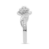 Lab Created 1/2CTW Grown Diamond Fashion Ring Sterling Silver