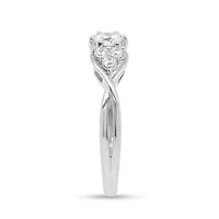 Lab Created 1/2CTW Grown Diamond Promise Ring Sterling Silver