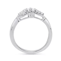 Lab Created 1/2CTW Grown Diamond Promise Ring Sterling Silver