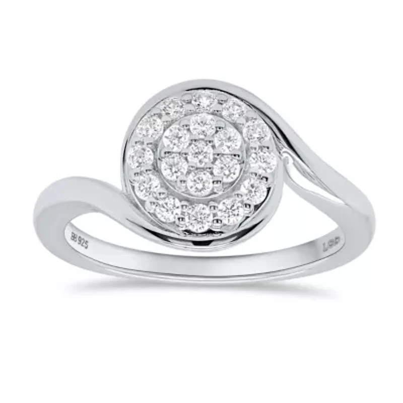 Lab Created 1/3CTW Grown Diamond Fashion Ring Sterling Silver