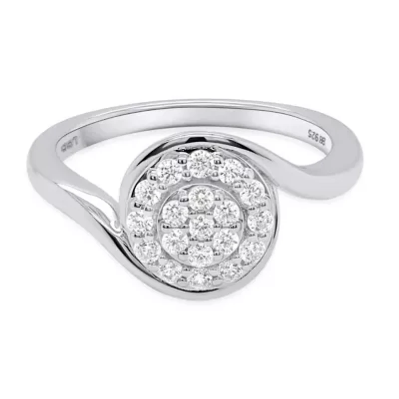 Lab Created 1/3CTW Grown Diamond Fashion Ring Sterling Silver