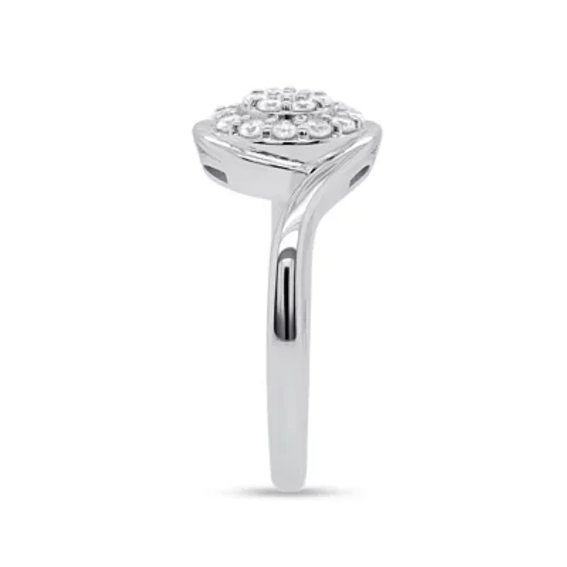 Lab Created 1/3CTW Grown Diamond Fashion Ring Sterling Silver