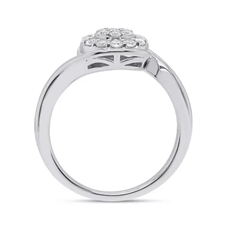 Lab Created 1/3CTW Grown Diamond Fashion Ring Sterling Silver