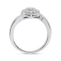 Lab Created 1/3CTW Grown Diamond Fashion Ring Sterling Silver