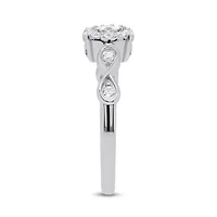 Lab Created 3/8CTW Grown Diamond Promise Ring Sterling Silver