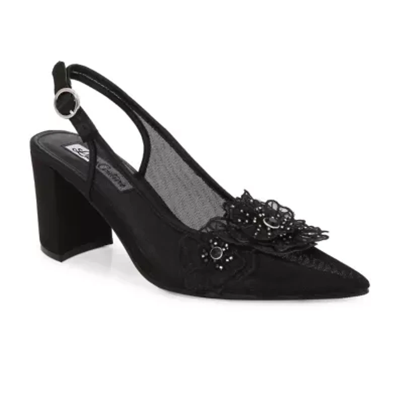 Ballroom, Flower Mesh Slingback