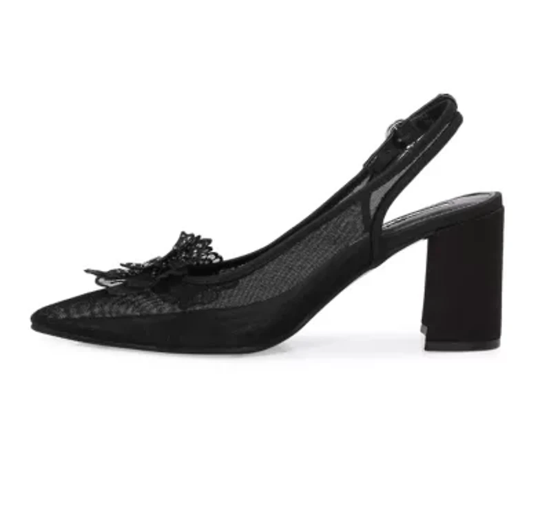 Ballroom, Flower Mesh Slingback