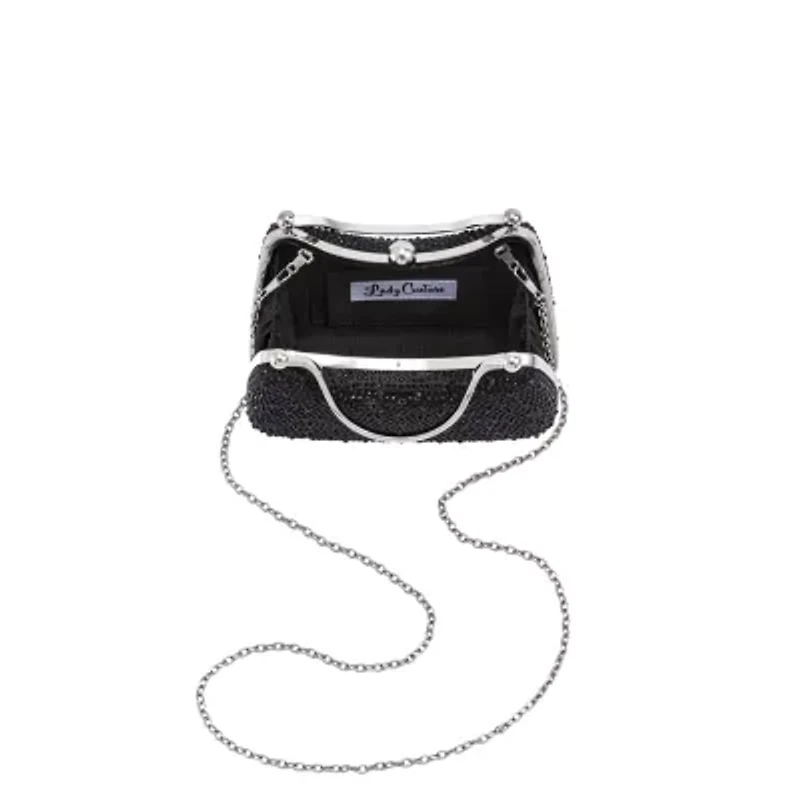 Aria, Double Metal Handles Dazzling Evening Bag