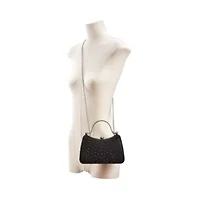 Aria, Double Metal Handles Dazzling Evening Bag