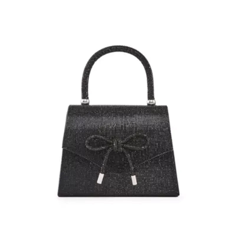 Celina, Rhinestone Covered Bow Detail Evening Clutch Bag