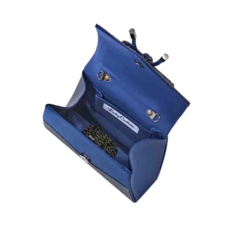 Celina, Rhinestone Covered Bow Detail Evening Clutch Bag