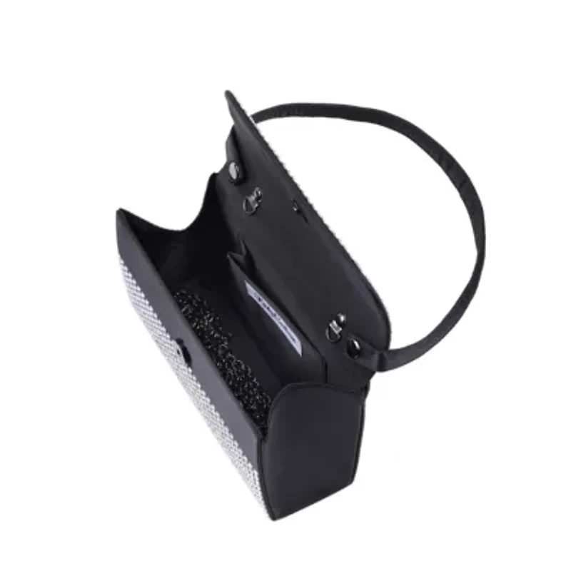 Shana, Rhinestone Covered Satin Handbag