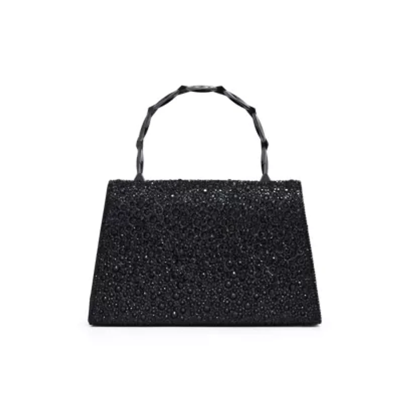 Ashley, Chic Evening Bag With Bamboo Handle