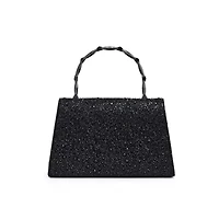 Ashley, Chic Evening Bag With Bamboo Handle