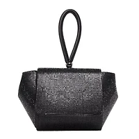 Rene, Architectural Rhinestone Evening Bag