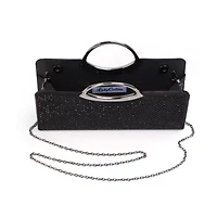 Tango, Rhinestone Covered Satin Fabric Handbag