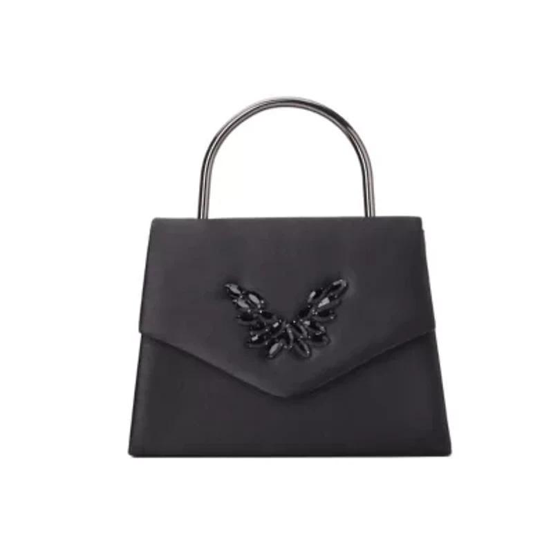 Classy, Rhinestone Satin Evening Clutch Bag