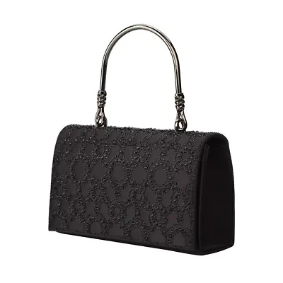 Lucy, Rhinestone Covered Satin Fabric Clutch Bag