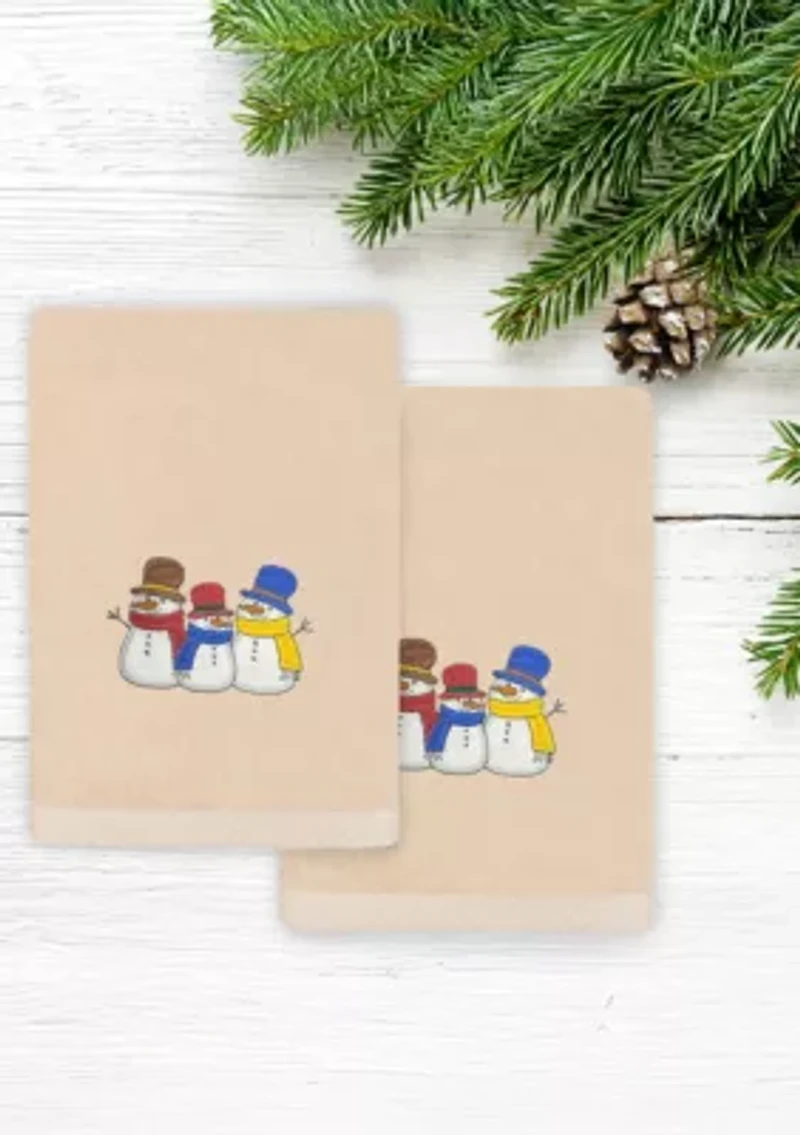 Christmas Snow People Hand Towels Set of 2
