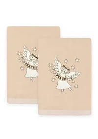 Christmas ANGEL Hand Towels Set of 2
