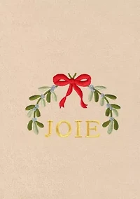 Christmas MISTLETOE PAIX & JOIE Hand Towels Set of 2