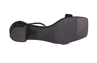 Dazzle, Block Low-Heel Rhinestone Sandal