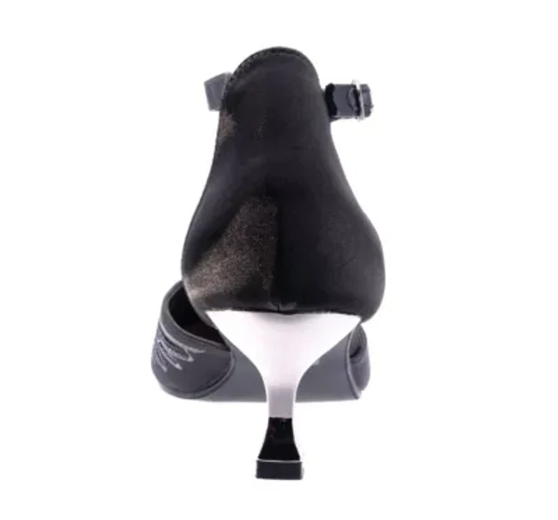 Kate, Instep Strap Embroidered Pump