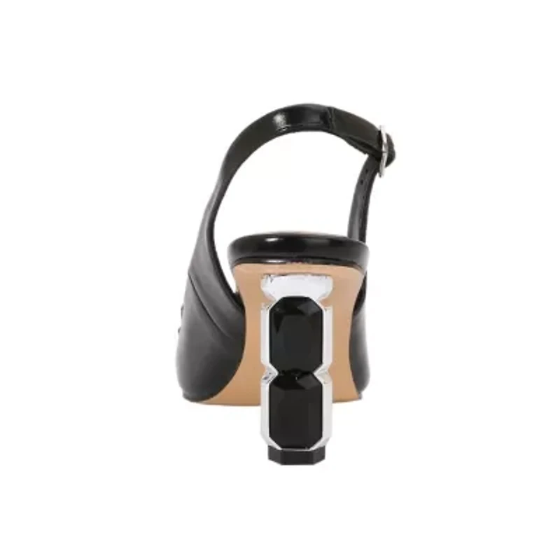 Glamour, Jewel Heel Slingback Pump