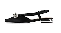 Kendal, Rhinestone Bow Flat Slingback