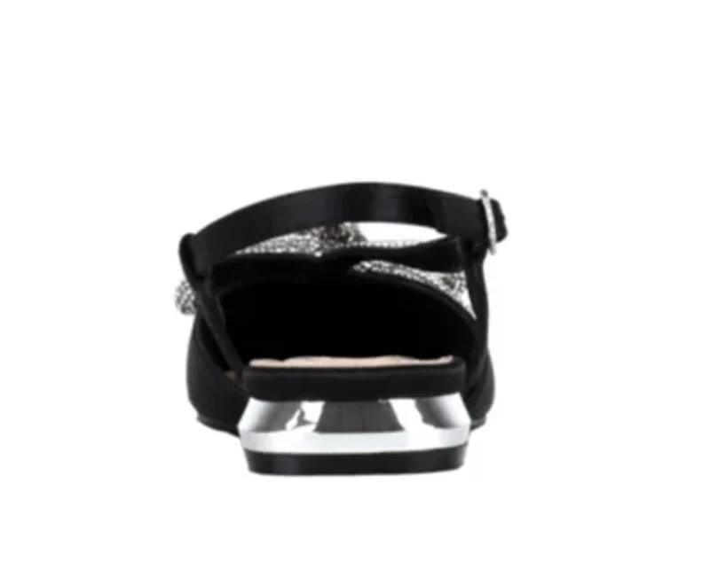 Kendal, Rhinestone Bow Flat Slingback