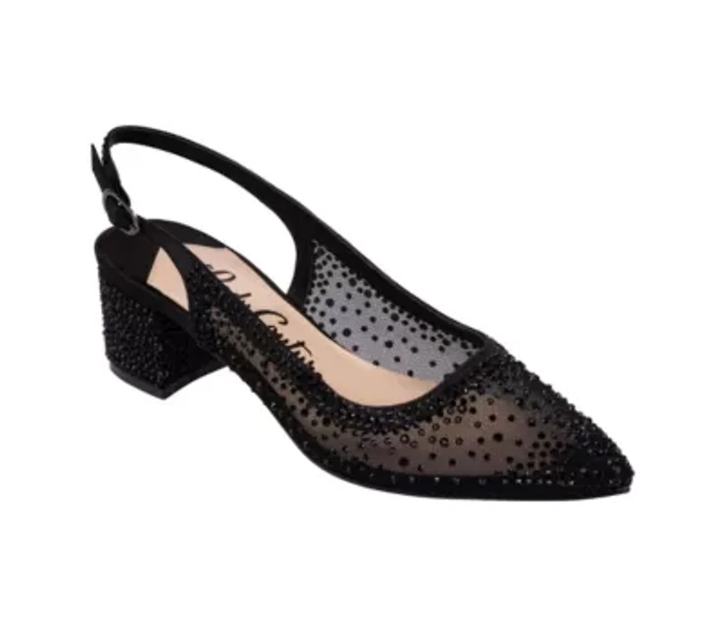 Demi, Rhinestone Mesh Slingback