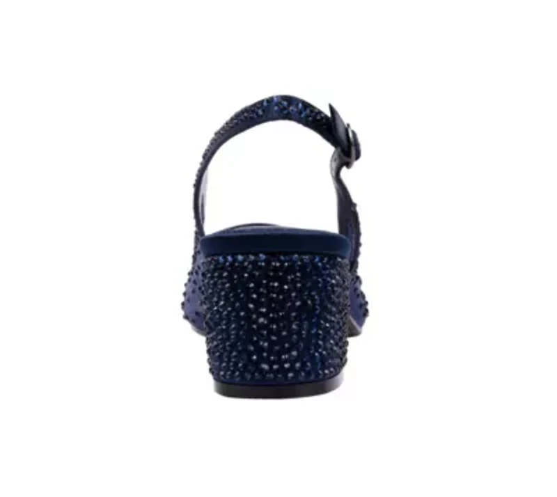 Demi, Rhinestone Mesh Slingback