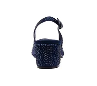 Demi, Rhinestone Mesh Slingback