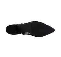 Demi, Rhinestone Mesh Slingback