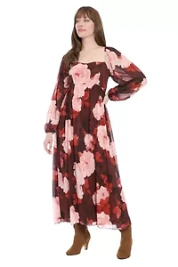 Bishop Sleeve Smocked Maxi