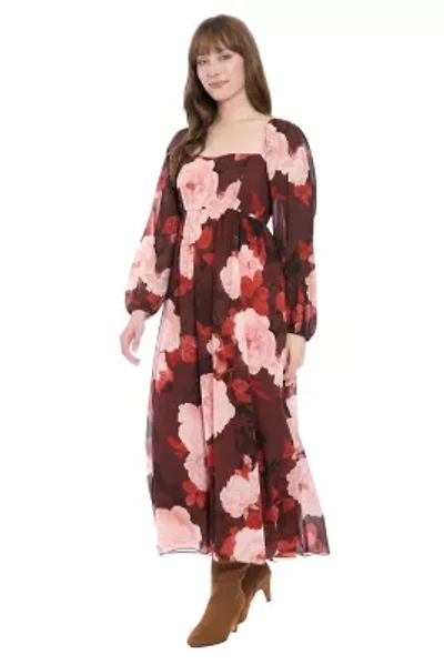 Bishop Sleeve Smocked Midi