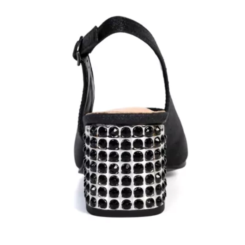 Natalie, Rhinestone Heel Slingback