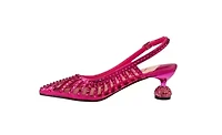 Rosita, Mesh Rhinestone Heel Slingback