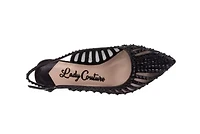 Rosita, Mesh Rhinestone Heel Slingback