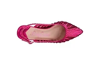Rosita, Mesh Rhinestone Heel Slingback