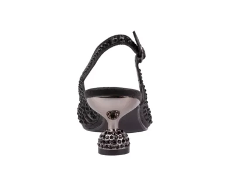 Rosita, Mesh Rhinestone Heel Slingback