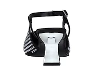 Shana, Rhinestone Slingback With Metallic Back Trim Heel