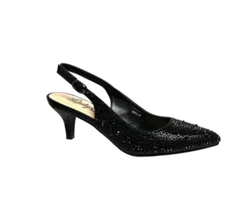 Onyx, Slingback Dressy Pump
