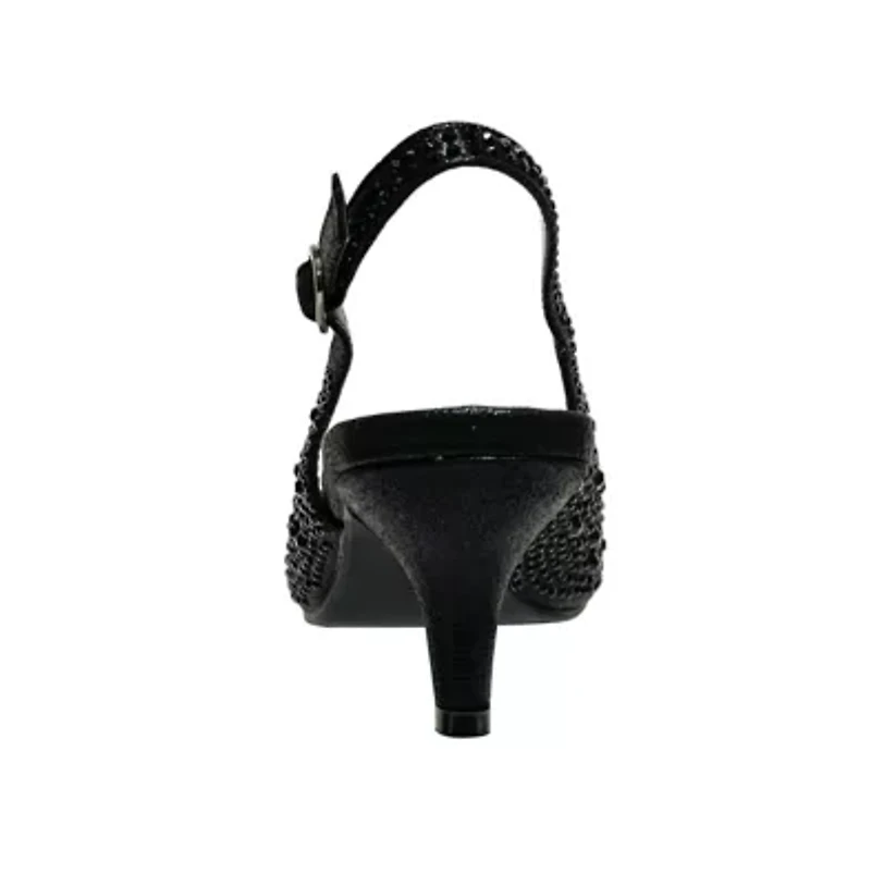 Onyx, Slingback Dressy Pump