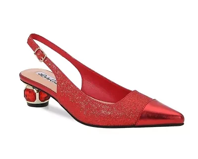 Saphire, Jewel Heel Slingback