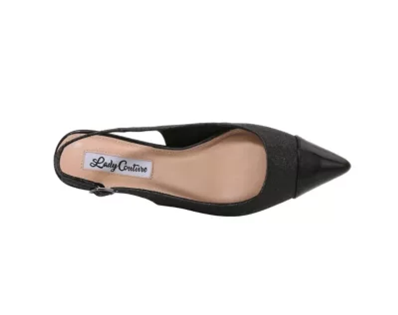 Saphire, Jewel Heel Slingback