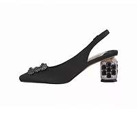 Precious, Jewel Heel Buckle Slingback