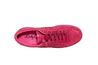 Paris, Low Top Laser Cut Sneaker With Rhinestones