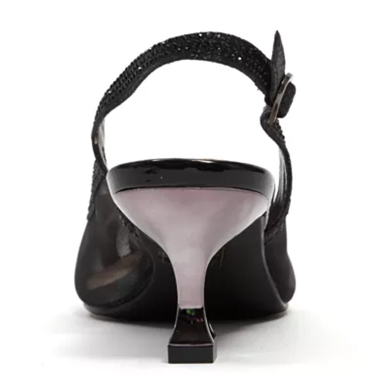 Macy, Rhinestone Trimmed Slingback Pump