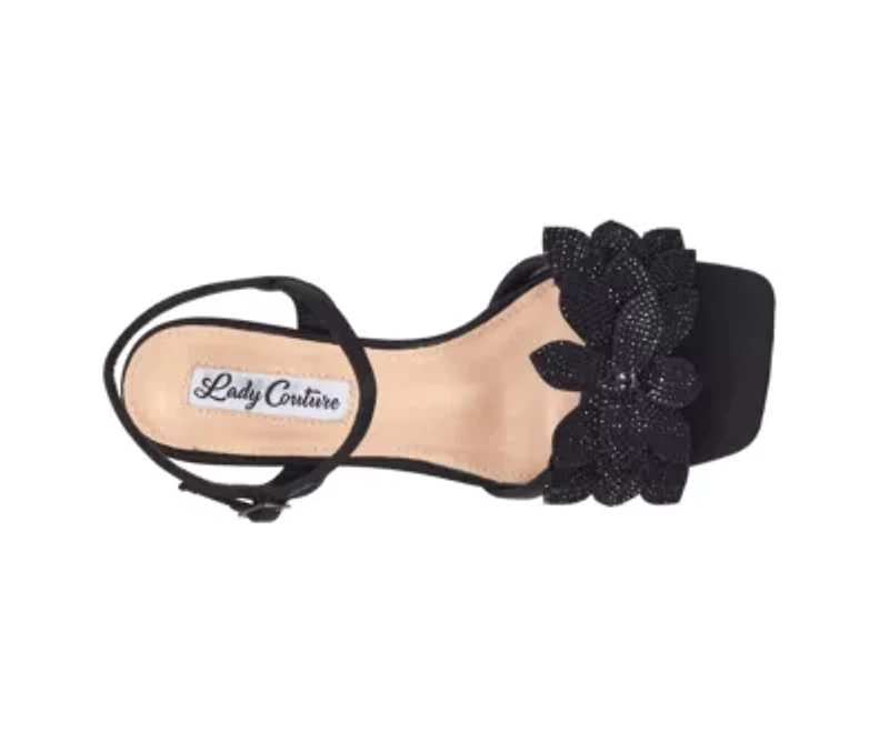 Lori, Flower Rhinestone Sandal